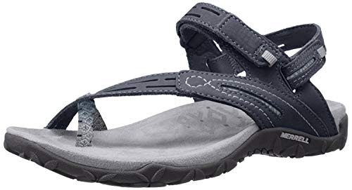 Merrell Terran Convert Ii Sandalias Deportivas para Mujer, Negro, 36 EU