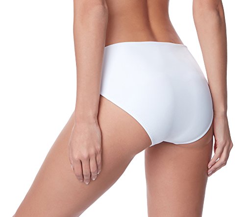 Merry Style Bragas de Bikini Parte de Abajo Traje de Baño Mujer M72W (Blanco-16, 42)