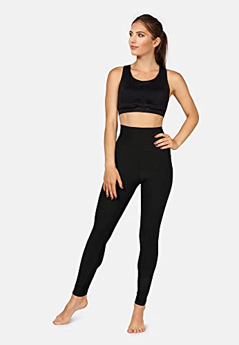 Merry Style Leggins Mallas Deportivas Largos Mujer MS10-300 (Negro, M)