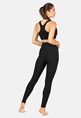 Merry Style Leggins Mallas Deportivas Largos Mujer MS10-300 (Negro, M)