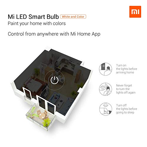 Mi Mi LED Smart Bulb White and Color Bombilla E27, 10 W, 2
