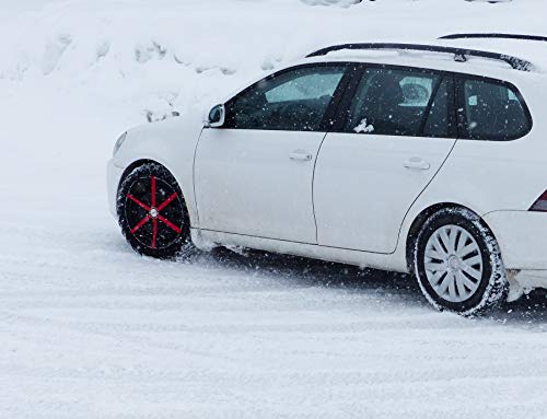 Michelin 92302 Cadenas de nieve de tela para coche (compatible con ABS y ESP, certificado TÜV/GS y ÖNORM), Easy Grip J11, 2 piezas