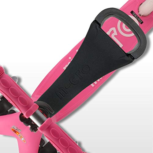 Micro® Mini 3en1 Deluxe. Patinete evolutivo 3 Ruedas, 1,5 - 5 años, Manillar Regulable 48-68cm, Asiento de Aprendizaje. (Rosa)