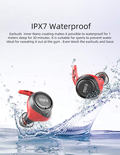 MIFA X11 Auriculares Inalambricos, True Wireless Earbuds apt-X Qualcomm, Auriculares In-Ear Bluetooth 5.0, IPX7 Auriculares Deportivos Impermeables, 100 Horas de Reproducción, Manos Libres Llamadas