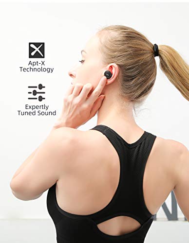 MIFA X11 Auriculares Inalambricos, True Wireless Earbuds apt-X Qualcomm, Auriculares In-Ear Bluetooth 5.0, IPX7 Auriculares Deportivos Impermeables, 100 Horas de Reproducción, Manos Libres Llamadas