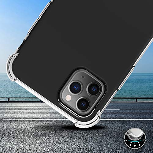 Migeec Funda para iPhone 11 Pro MAX Suave TPU Gel Carcasa Anti-Choques Anti-Arañazos Protección a Bordes y Cámara Premiun Carcasa para iPhone 11 Pro MAX - Transparente