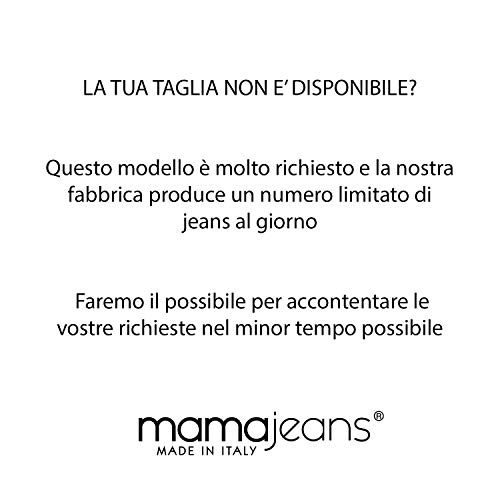 Milano Basic - Vaqueros Premamà, la Prenda Esencial para tu guardarropa de Embarazada - Made in Italy (40, Gris Antracita)