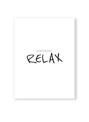 MILUKA Láminas para enmarcar colección Mensajes | Relax | Tamaño 20x30cm, 30x40cm, 50x70cm (20 x 30 cm)