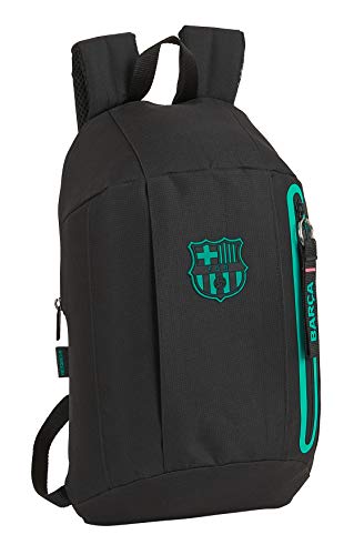 Mini Mochila Safta de Uso Diario de F.C. Barcelona 3ª Equip. 20/21, 220x100x390mm, negro (M821)