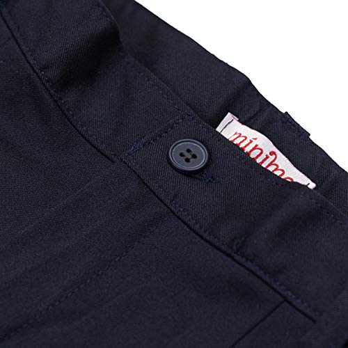 Minime Pantalones Vestir Colegio Azul Marino Elastano (8)