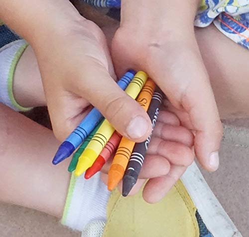 MIRVEN 25 Sets de Ceras de Colores. Cada Uno con 6 Ceras para Colorear. Regalo Ideal para Detalles de Fiestas de Cumpleaños Infantiles, Piñatas.