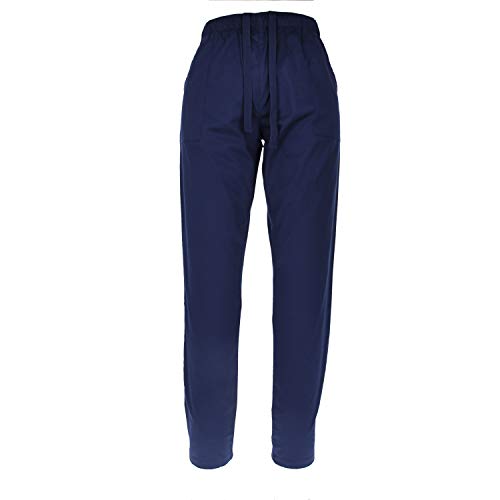 MISEMIYA - PANTALÓN Sanitarios Unisex Cintura ELÁSTICA Uniforme Laboral MÉDICO Enfermera Limpieza Veterinaria SANIDAD HOSTELERÍA- Ref.8314 - M, Azul Marino