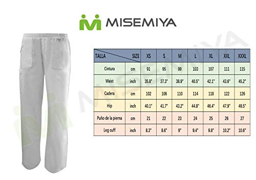 MISEMIYA - PANTALÓN SEÑORA Uniforme Laboral CLINICA Hospital Limpieza Veterinaria MÉDICO Enfermera - Ref.708 - Medium, Azul Marino