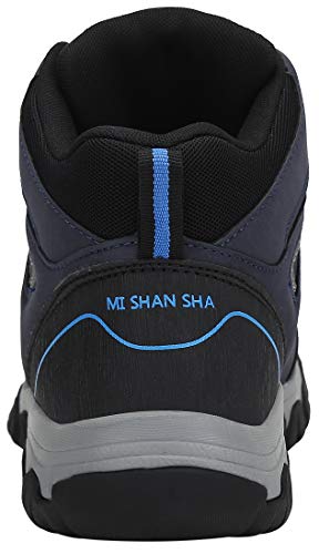 Mishansha Zapatillas Senderismo Hombre Trail Mount Botas Montaña Impermeables Zapatos Trekking Escalada Deportes de Exterior,Azul 43 EU