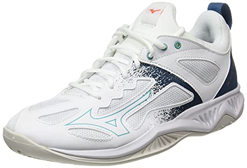 Mizuno Ghost Shadow, Zapatillas Deportivas Unisex Adulto, White/Ceramic/LegionBlue, 43 EU