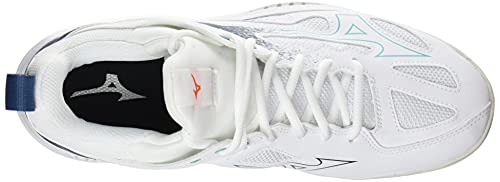 Mizuno Ghost Shadow, Zapatillas Deportivas Unisex Adulto, White/Ceramic/LegionBlue, 43 EU