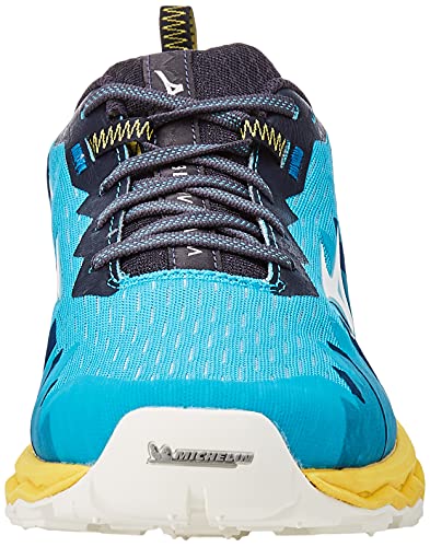 Mizuno Wave Daichi 6, Zapatillas para Carreras de montaa Hombre, Scubab Azufre Blanco de Nieve, 41 EU