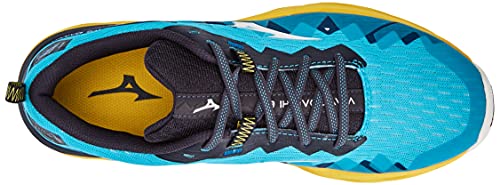 Mizuno Wave Daichi 6, Zapatillas para Carreras de montaa Hombre, Scubab Azufre Blanco de Nieve, 41 EU