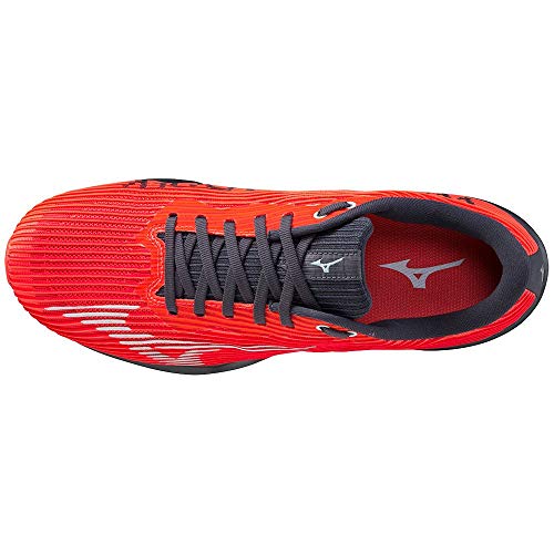 Mizuno Wave Shadow 4, Zapatillas de Running Hombre, Ignition Red/WAN Blue/India Ink, 46 EU