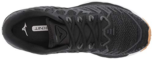 Mizuno Zapatillas de Correr Wave Sky 4 Waveknit para Hombre, Gris Oscuro, 13 2E US