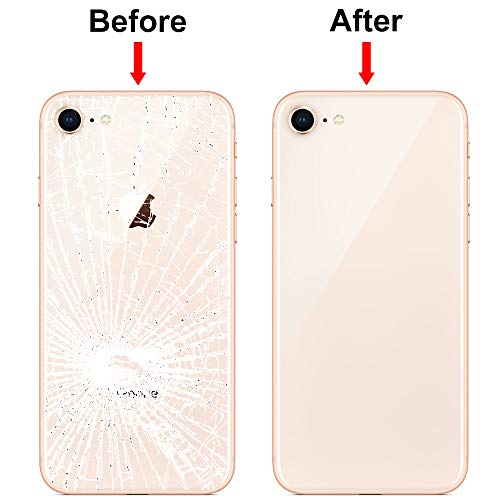 MMOBIEL Tapa de Batería de Reemplazo Compatible con iPhone SE 2020/8 4.7 Pulgada (Blanco) Battery Back Cover con Adhesivo Incluye Htas