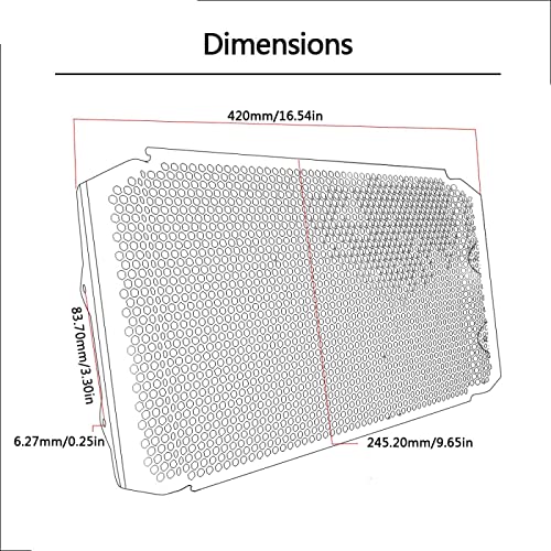 MNWYMCMF Protector de la Cubierta del Protector de la Rejilla del radiador de Aluminio de la Motocicleta,para Yamaha Tracer 900 GT 2019 XSR900 2016 2017 2018 Plata