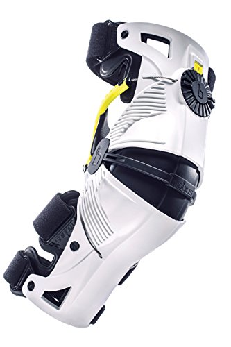 Mobius - Rodillera x8, color blanco/amarillo, talla XL