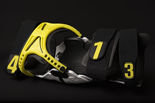 Mobius - Rodillera X8, color blanco/amarillo, talla XXS