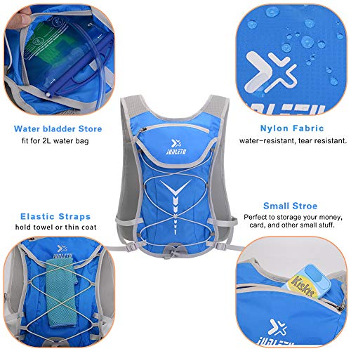 Mochila de hidratación Geila con vejiga 2L, chaleco de hidratación Mochila liviana transpirable al aire libre Sport Marathoner Running Vest Mochila