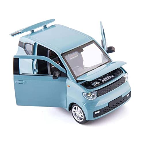 Modelos Diecast 1/24 For Wul-ing Mini EV Aleación Diecast Modelo Metal Coche con Simulación Tirar Simulación Sound Light Juguete For Niños (Color : Azul)