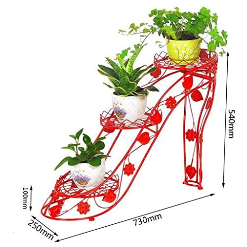 MOLIH Soporte para flores Soporte de exhibición de plantas para 1etas, Soporte de puerta de metal para flores Jardinera para bicicletas Planta decorativa de hierro forjado en jardín, patio, patio o t