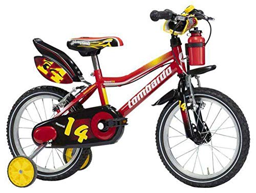 Monopoli 14 Zoll 21 cm Jungen Felgenbremse Rot/Gelb