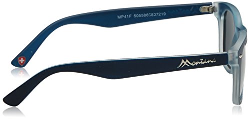 MONTANA MP41 Gafas, Multicolor (Lentes Azul Marino/Ahumado), Talla única Unisex Adulto