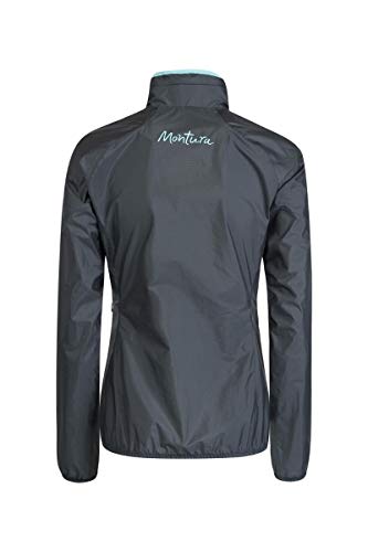 MONTURA - Chaqueta de mujer impermeable con capucha Rainbow. Gris - 9329 XS