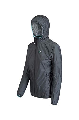 MONTURA - Chaqueta de mujer impermeable con capucha Rainbow. Gris - 9329 XS