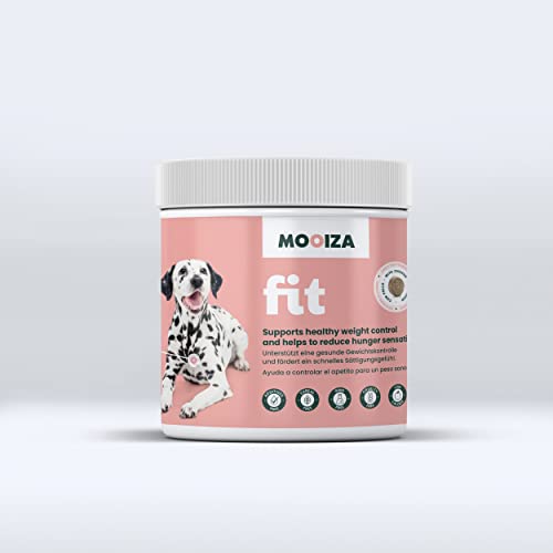 MOOIZA ® fit - suplemento para el Peso Ideal del Perro, cúrcuma, Jengibre, psyllium