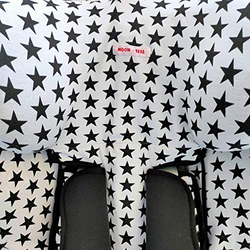 MOON-BEBE FUNDA PARA Star Ibaby - Silla de coche grupo 0+/1/2/3 Baby Auto Fix Noe (BLANCO)