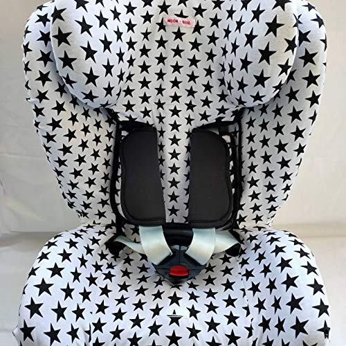 MOON-BEBE FUNDA PARA Star Ibaby - Silla de coche grupo 0+/1/2/3 Baby Auto Fix Noe (BLANCO)