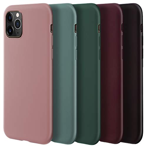 Moozy Minimalist Series Funda Silicona para Xiaomi Mi Note 10 Lite, Gris Azulado con Acabado Mate, Cover Carcasa de TPU Suave y Fina