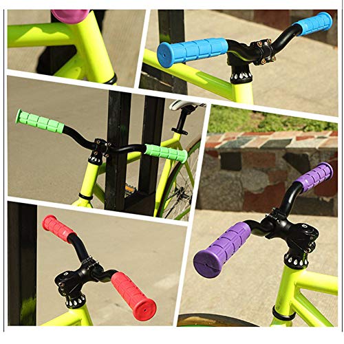MoreChioce - Puños para manillar de bicicleta (goma antideslizante, absorción de impactos), color azul claro, tamaño talla única