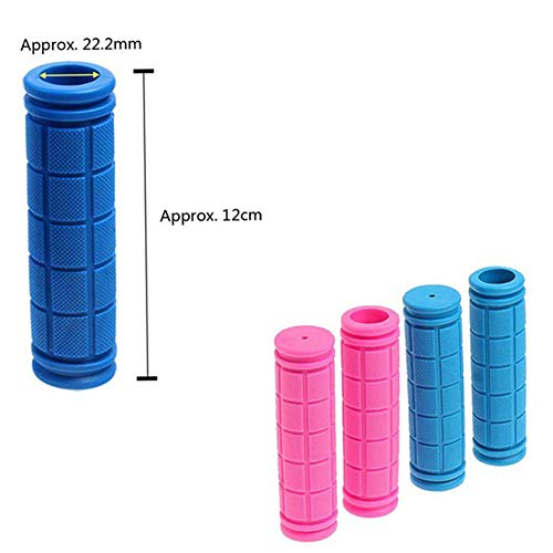 MoreChioce - Puños para manillar de bicicleta (goma antideslizante, absorción de impactos), color azul claro, tamaño talla única