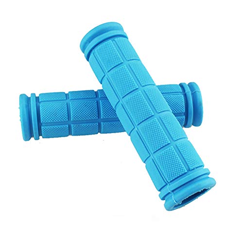 MoreChioce - Puños para manillar de bicicleta (goma antideslizante, absorción de impactos), color azul claro, tamaño talla única