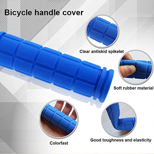 MoreChioce - Puños para manillar de bicicleta (goma antideslizante, absorción de impactos), color azul claro, tamaño talla única