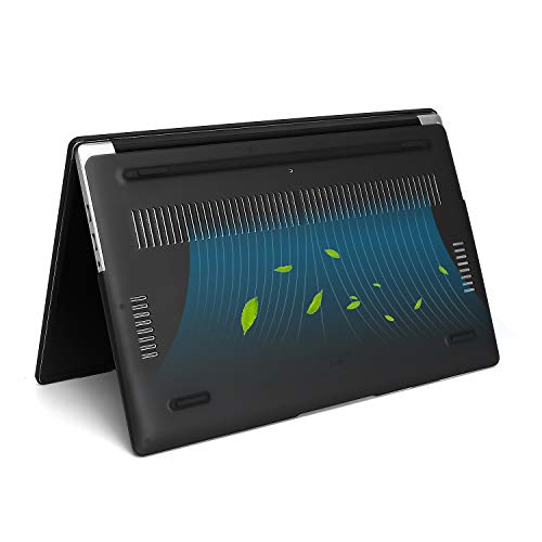 MOSISO Funda Dura Compatible con Huawei MateBook D 15 Pulgadas 2020 2019, Cubierta Rígido Plástico Estuche Protectora, Negro
