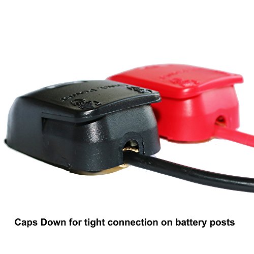 MOTOPOWER MP69011 Battery Quick Release Connectors Battery Quick Disconnect Terminals (Red & Black)