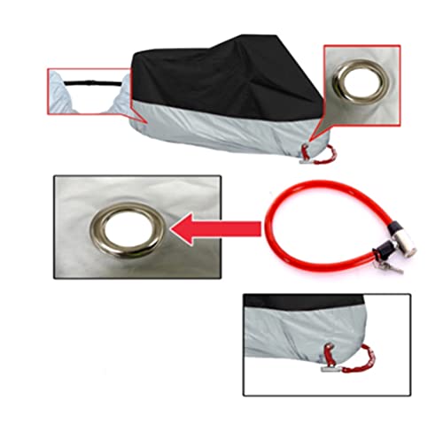 Motorcycle cover Ajuste para LUSHQ M-4XL CUBIERTA DE MOTORYCLE CUBIERTAS AFIERNAS ABAJAS MOTOR DE INTERIOR ABAJO CUBIERTAS DE BICIPA DE LA BICIPA DE LA LLUCHA A prueba de polvo Caja de la bicicleta Ti