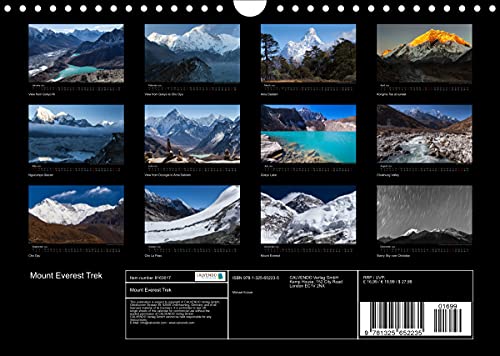 Mount Everest Trek (Wall Calendar 2022 DIN A4 Landscape): On the way to the roof of the world (Monthly calendar, 14 pages )
