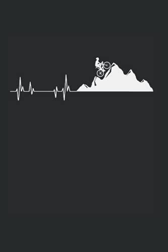 Mountain Bike Heartbeat | Cute Bike Heartbeat Gift: 120 Pages 6X9 Journal White Paper Notebook