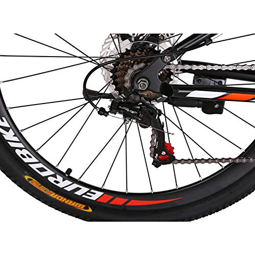 Mountain Bikes S7 27.5 pulgadas 21Speeds doble freno de disco suspensión completa bicicleta de montaña MTB BlackOrange