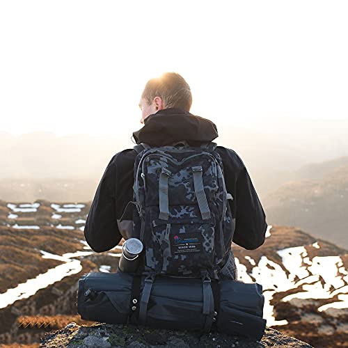 MOUNTAINTOP 40 litros Mochila de Senderismo, Impermeable Mochila Trekking al Aire Libre Mochilas de Montaña Viajes Acampadas con Cubierta de Lluvia